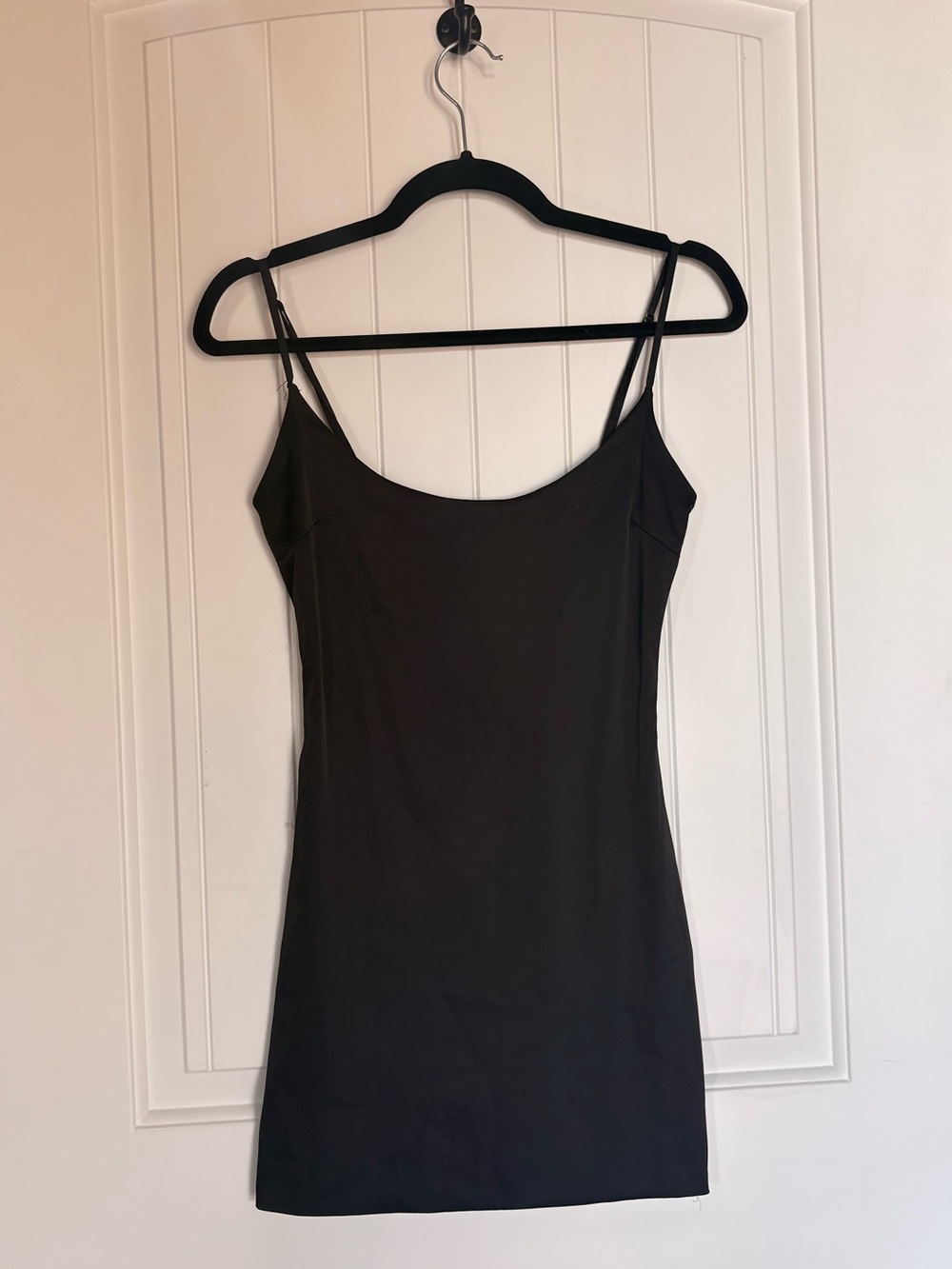 Oh Polly Black Mini Slip Dress